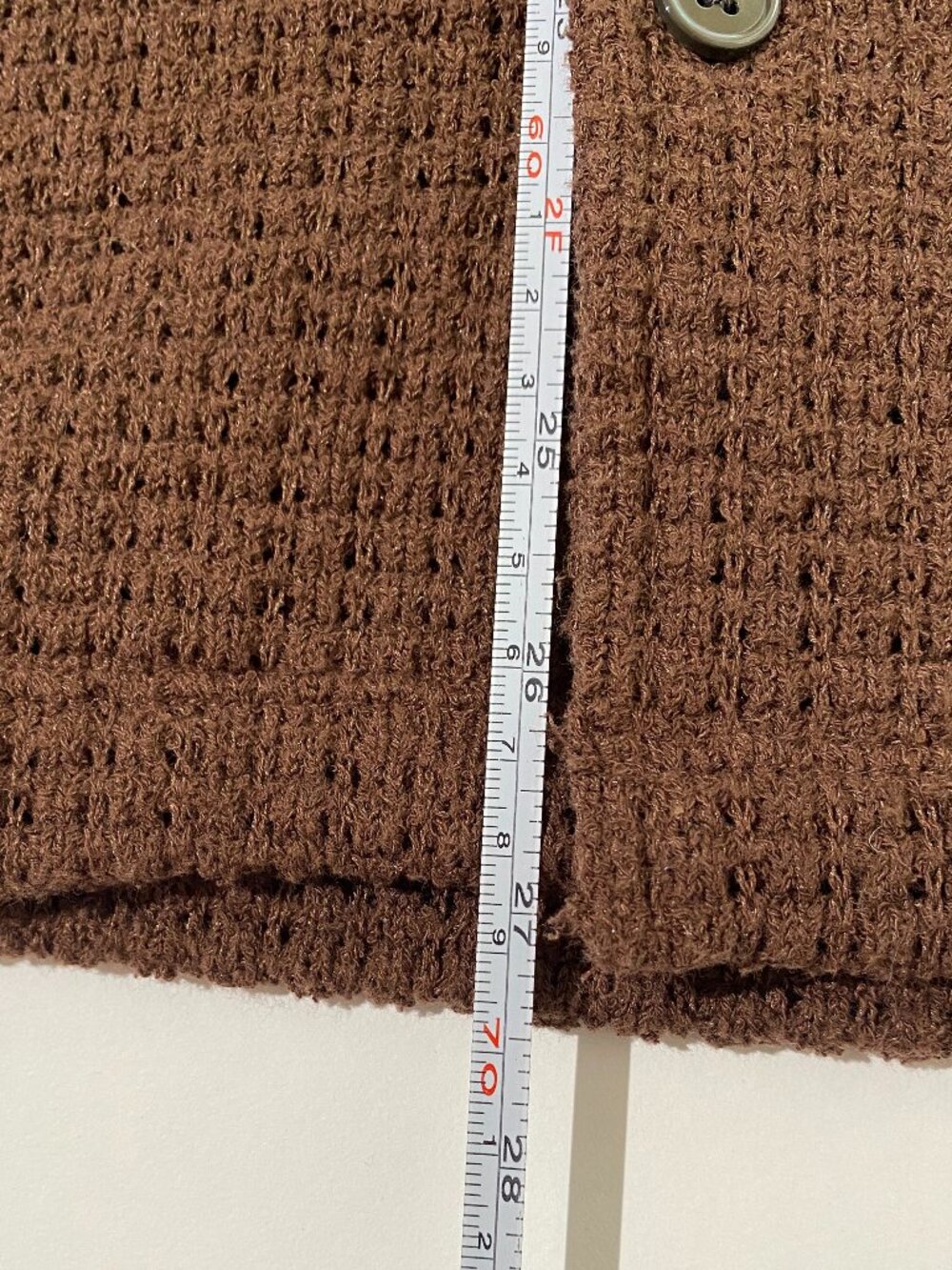 Todd Snyder Waffle Button Up Brown - Picture 4 of 4